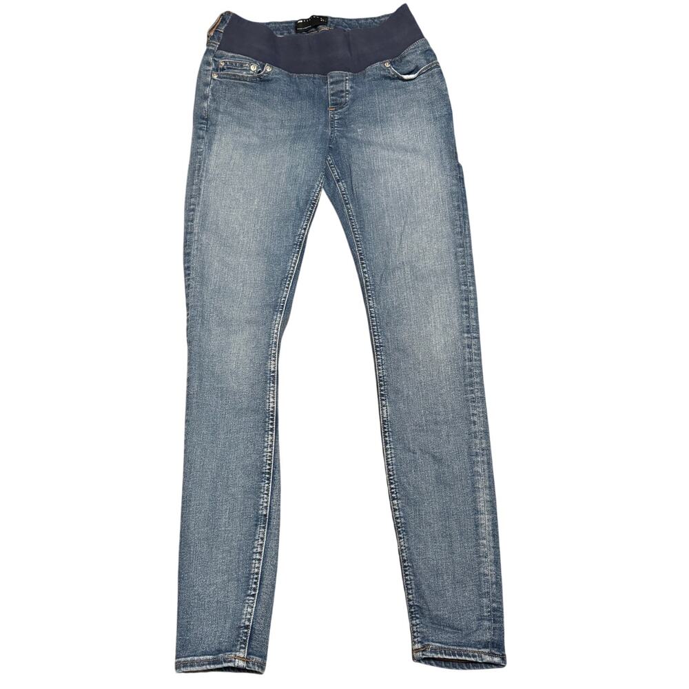ASOS DESIGN Womens Under Bump Skinny Maternity Blue Jeans Size US 2 UK 6